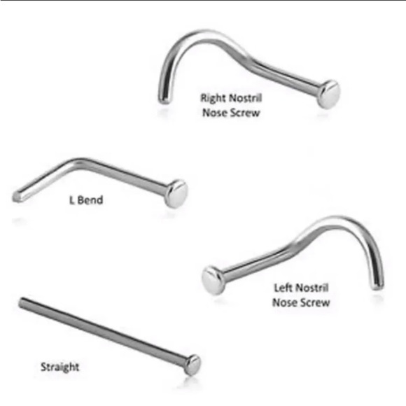 TINY 925 Sterling Silver Love Heart Nose Ring &/or Helix Cartilage Stud Earring - Picture 2 of 6